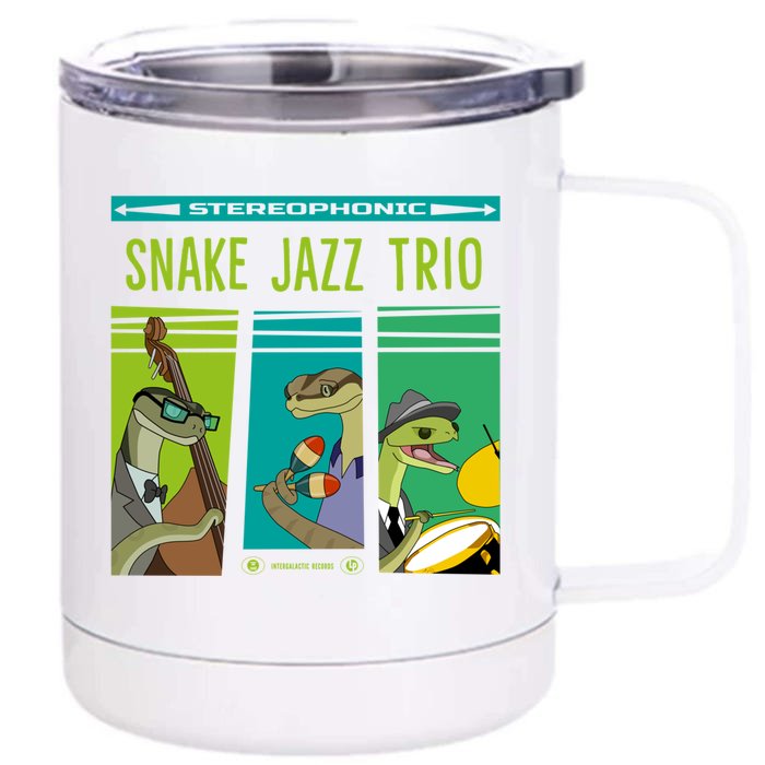 Snake Jazz Trio Vinyl Front & Back 12oz Stainless Steel Tumbler Cup