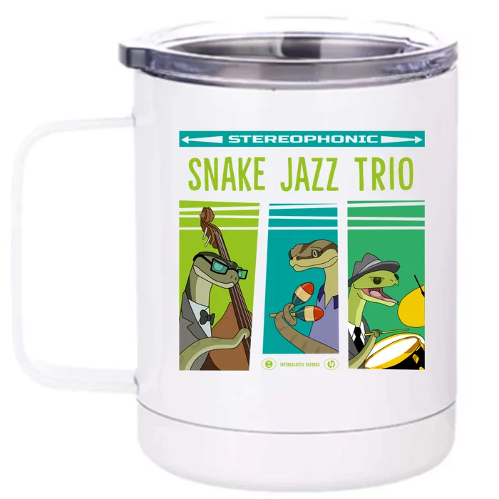 Snake Jazz Trio Vinyl Front & Back 12oz Stainless Steel Tumbler Cup