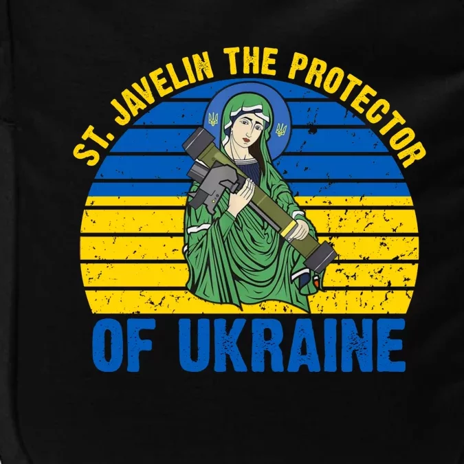 Saint Javelin The Protector Of Ukraine Ukrainian Flag Impact Tech Backpack