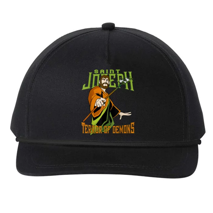 St Joseph Terror Of Demons Consecration 2021 Catholic Saint Snapback Five-Panel Rope Hat