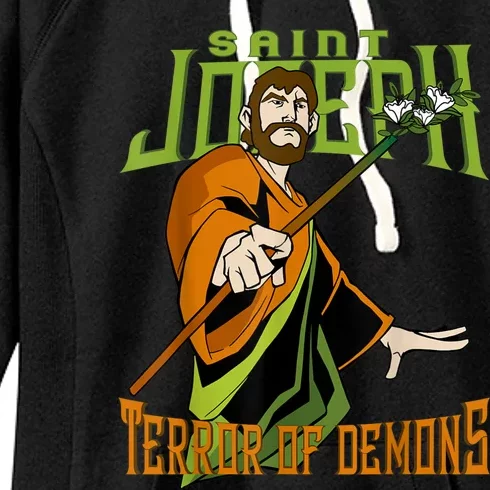 St Joseph Terror Of Demons Consecration 2021 Catholic Saint Women's Fleece Hoodie