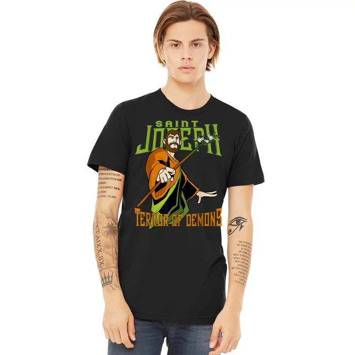 St Joseph Terror Of Demons Consecration 2021 Catholic Saint Premium T-Shirt