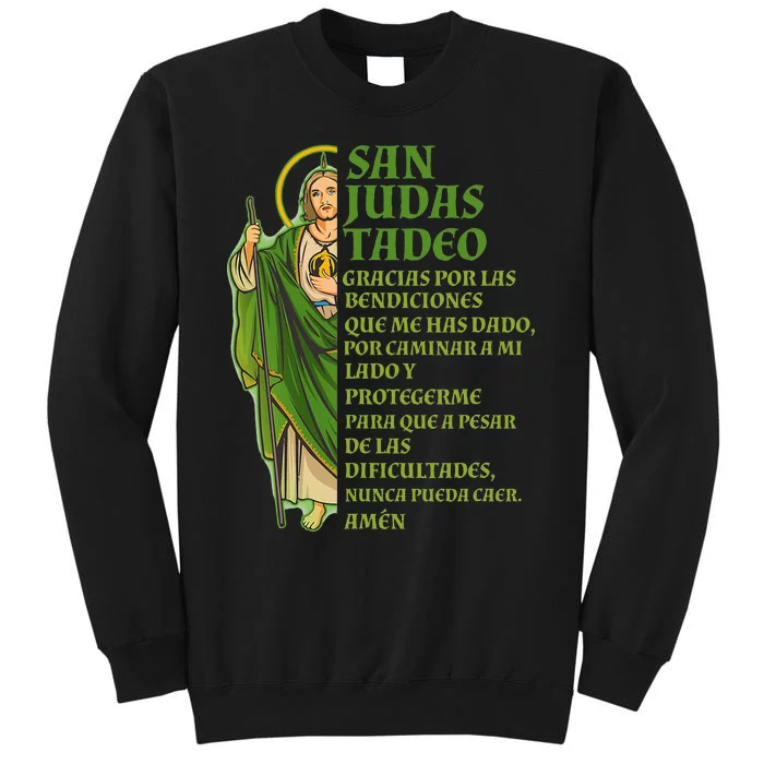 San Judas Tadeo gracias por protegerme christian Tall Sweatshirt