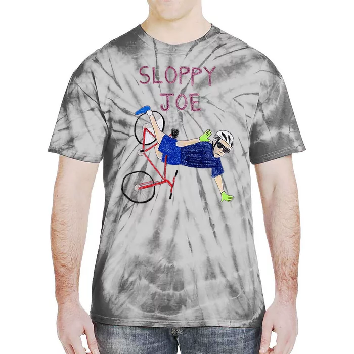 Sloppy Joe Tee Running The Country Is Like Riding A Bike Tie-Dye T-Shirt