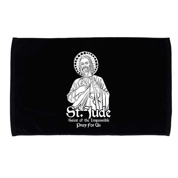 Saint Jude Thaddeus Patron Saint of Impossible Microfiber Hand Towel