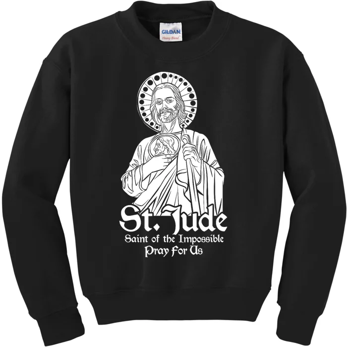 Saint Jude Thaddeus Patron Saint of Impossible Kids Sweatshirt