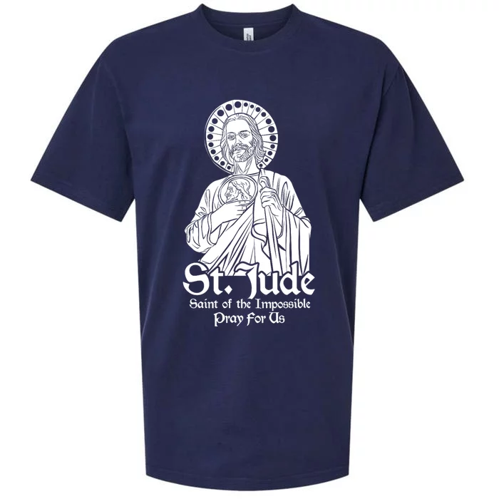 Saint Jude Thaddeus Patron Saint of Impossible Sueded Cloud Jersey T-Shirt