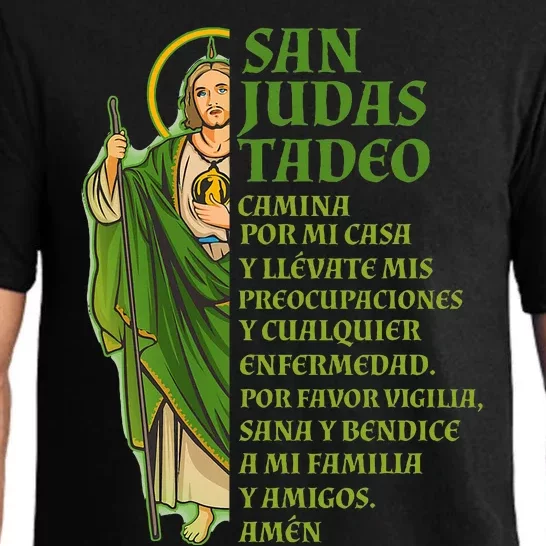 San Judas Tadeo Con OracióN Pajama Set