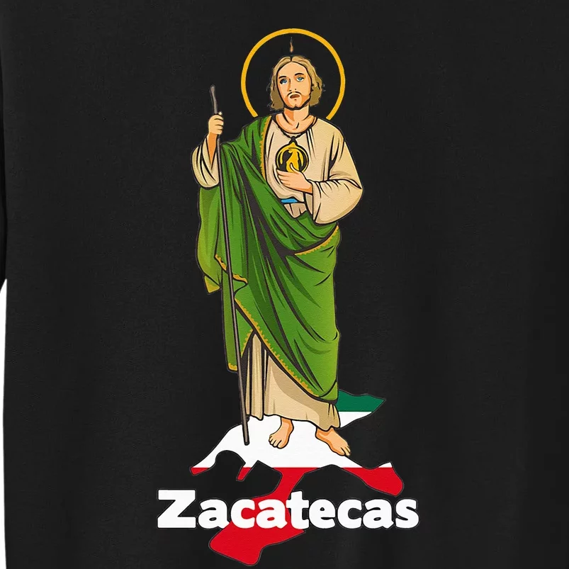 San Judas Tadeo with Zacatecas Mexico Tall Sweatshirt