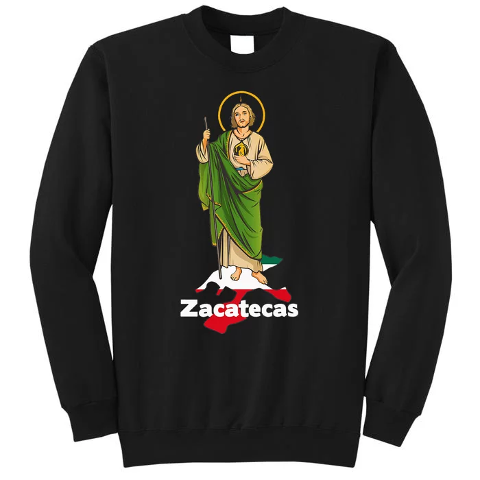 San Judas Tadeo with Zacatecas Mexico Tall Sweatshirt