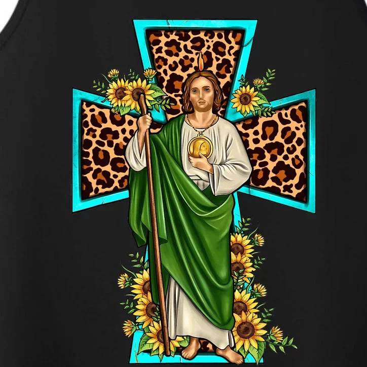 San Judas Tadeo Saint Jude Thaddeus Performance Tank