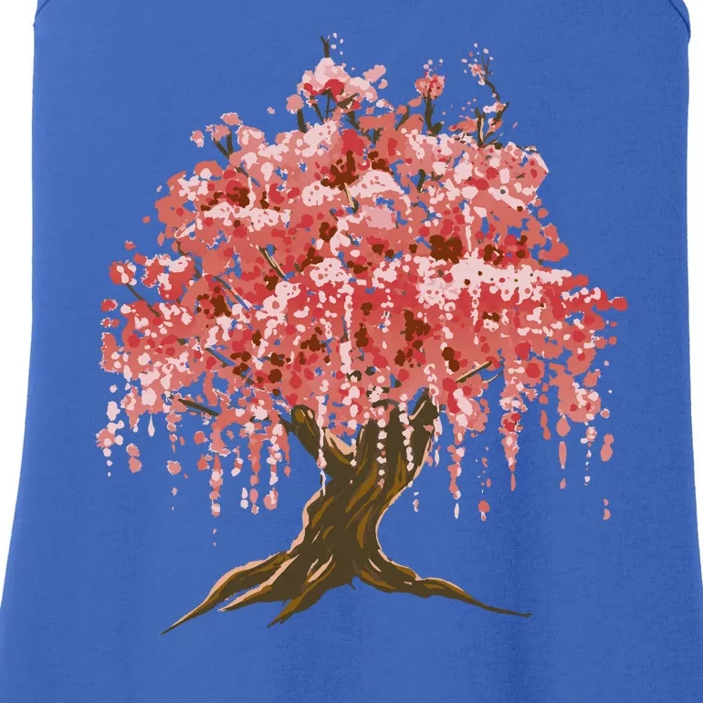 Sakura Japanese Tree Art Ladies Essential Tank