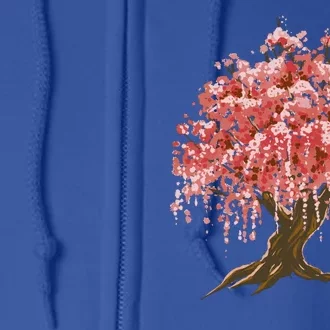 Sakura Japanese Tree Art Full Zip Hoodie