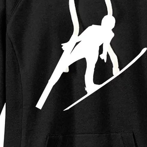 Ski Jumper Winter Sports Ski Jump Lover Ski Jumping Fan Gift Women's Fleece Hoodie