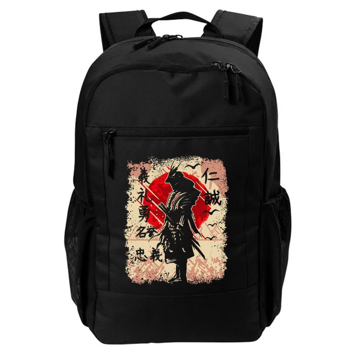 Samurai Japanese Warrior & Bushido Code Swordsman Daily Commute Backpack