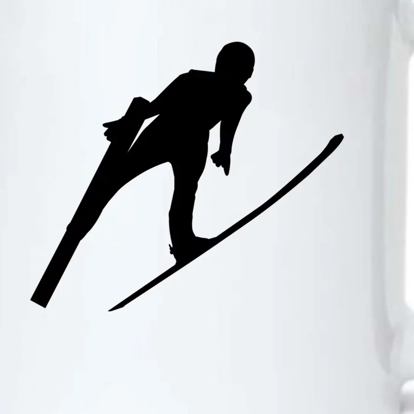 Ski Jumper Winter Sports Ski Jump Lover Ski Jumping Fan Gift Black Color Changing Mug