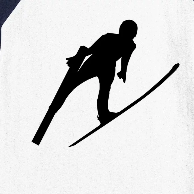 Ski Jumper Winter Sports Ski Jump Lover Ski Jumping Fan Gift Baseball Sleeve Shirt