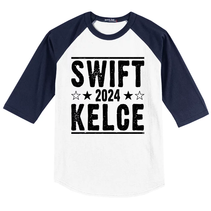 Swift Kelce 2024 Election Funny Baseball Sleeve Shirt