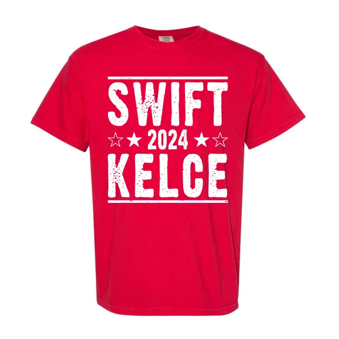 Swift Kelce 2024 Election Funny Garment-Dyed Heavyweight T-Shirt