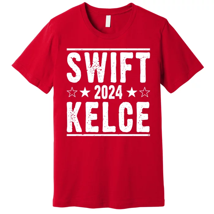 Swift Kelce 2024 Election Funny Premium T-Shirt