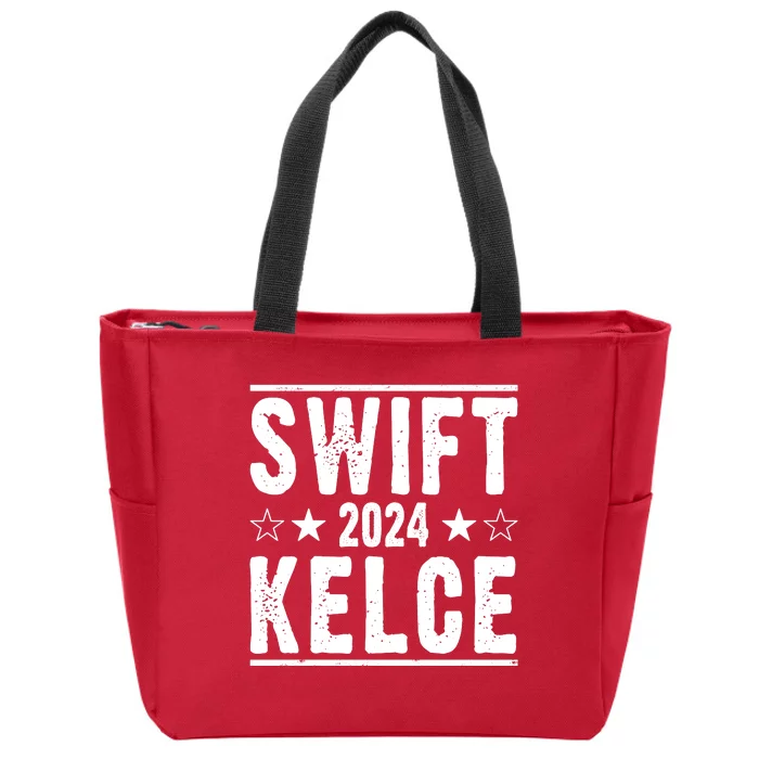 Swift Kelce 2024 Election Funny Zip Tote Bag