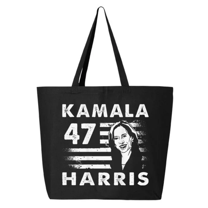 Support Kamala 47th President Vote Harris 25L Jumbo Tote