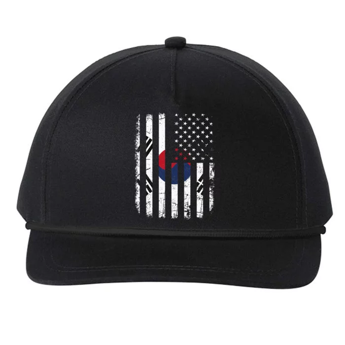 South Korean American Flag South Korea America Pride Snapback Five-Panel Rope Hat