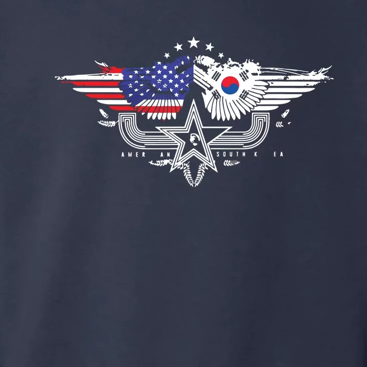 South Korean American Flag South Korea Flag Toddler Hoodie