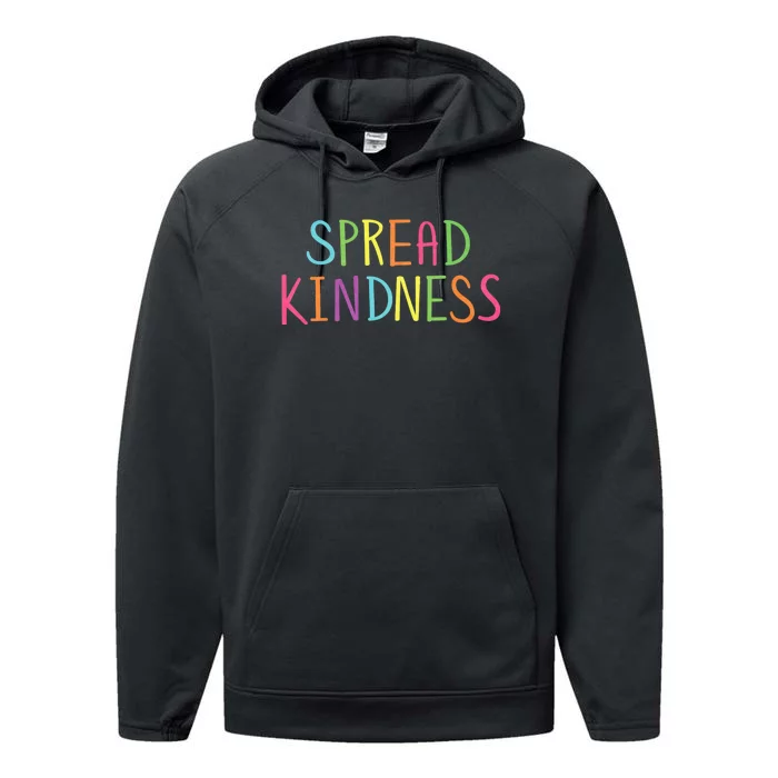 Spread Kindness Anti Bully Bullying Prevention Awareness Performance Fleece Hoodie