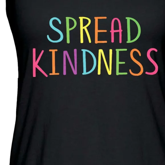 Spread Kindness Anti Bully Bullying Prevention Awareness Ladies Essential Flowy Tank