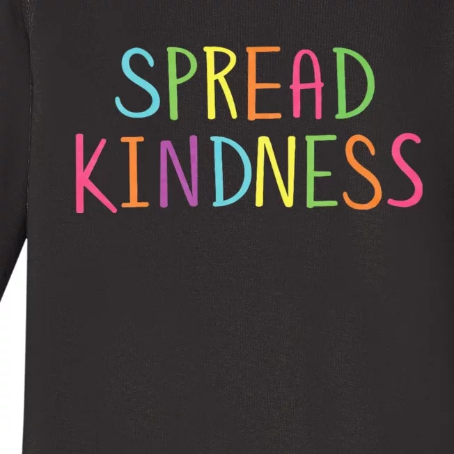 Spread Kindness Anti Bully Bullying Prevention Awareness Baby Long Sleeve Bodysuit