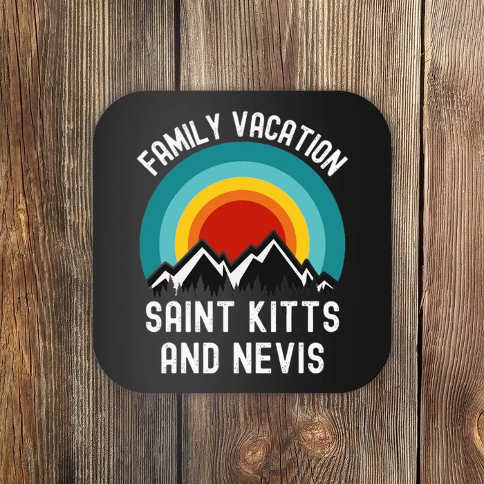 Saint Kitts And Nevis Family Vacation Matching Outfit Coaster