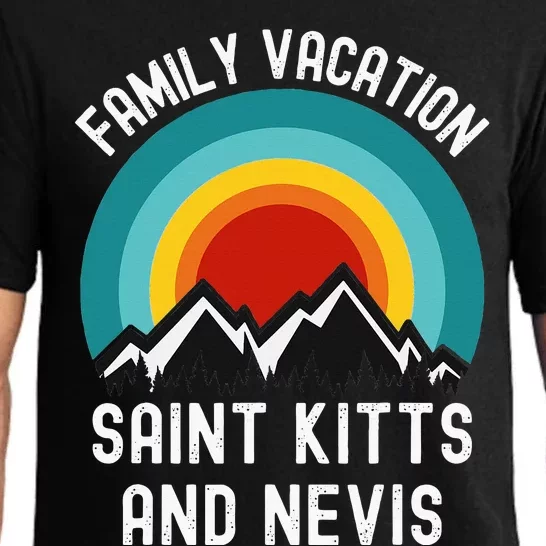 Saint Kitts And Nevis Family Vacation Matching Outfit Pajama Set