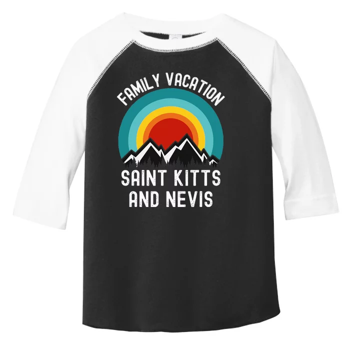 Saint Kitts And Nevis Family Vacation Matching Outfit Toddler Fine Jersey T-Shirt