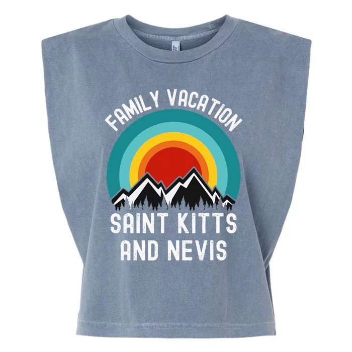 Saint Kitts And Nevis Family Vacation Matching Outfit Garment-Dyed Women's Muscle Tee