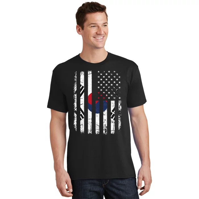 South Korean American Flag South Korea America Pride T-Shirt