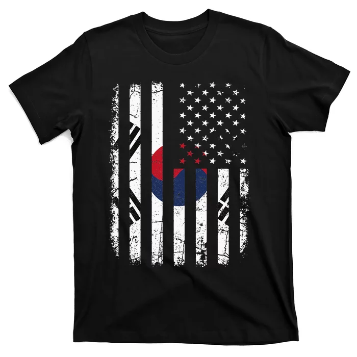 South Korean American Flag South Korea America Pride T-Shirt