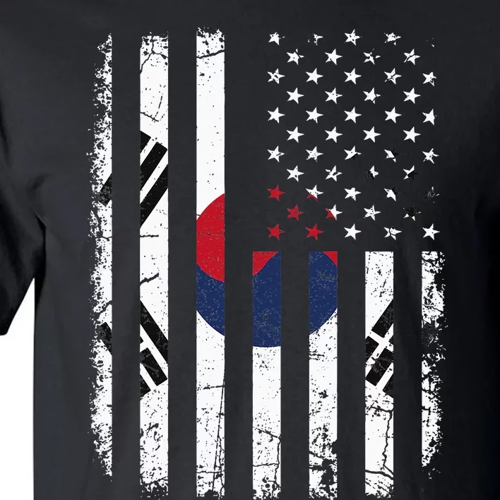 South Korean American Flag South Korea America Pride Tall T-Shirt