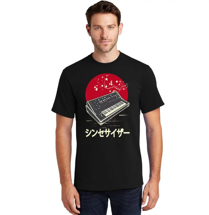 Synthesizer Keyboard Analog Modular Japanese Synth Tall T-Shirt