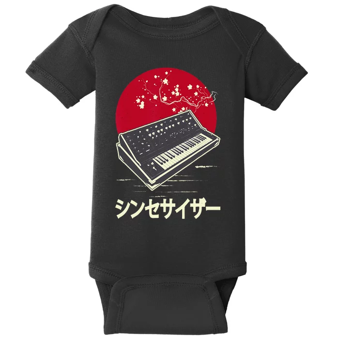 Synthesizer Keyboard Analog Modular Japanese Synth Baby Bodysuit