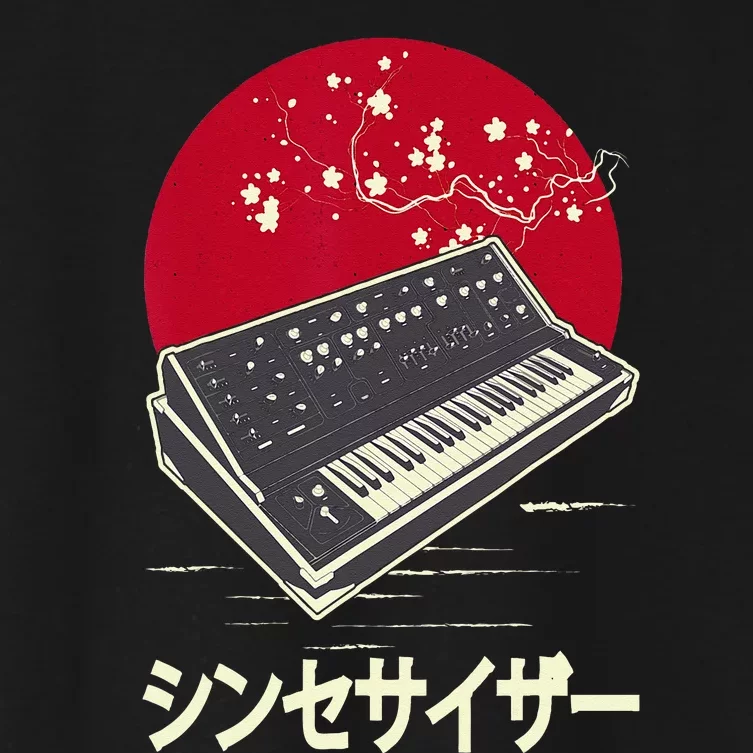 Synthesizer Keyboard Analog Modular Japanese Synth Women's Crop Top Tee