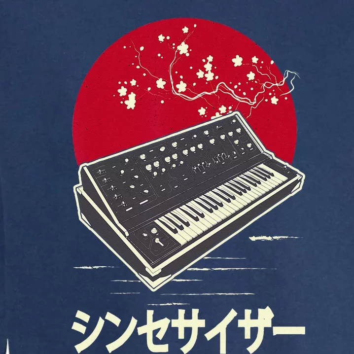 Synthesizer Keyboard Analog Modular Japanese Synth Garment-Dyed Sweatshirt