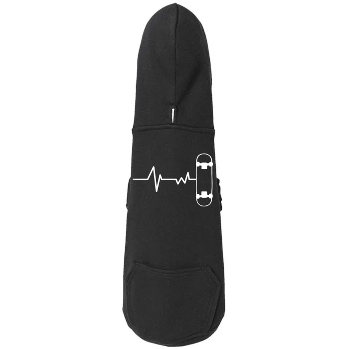 Skateboard Heartbeat Pulse Doggie 3-End Fleece Hoodie