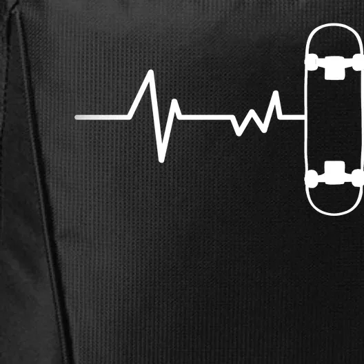 Skateboard Heartbeat Pulse City Backpack