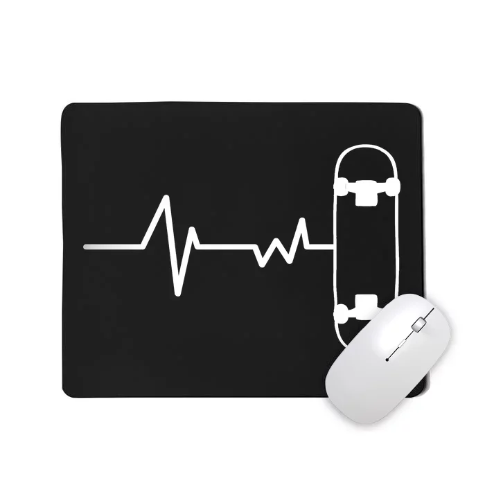 Skateboard Heartbeat Pulse Mousepad