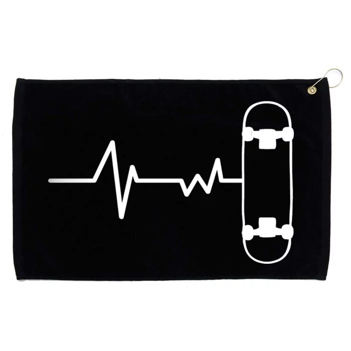 Skateboard Heartbeat Pulse Grommeted Golf Towel