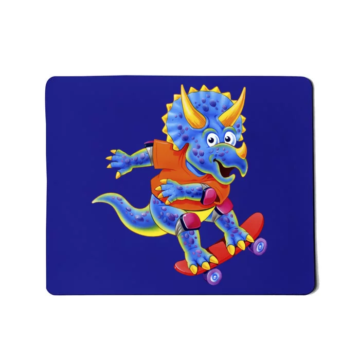 Skateboard Triceratops Mousepad