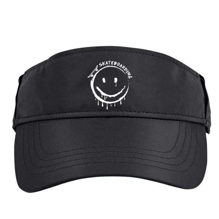 Skateboarding Graffiti Smile Face Adult Drive Performance Visor