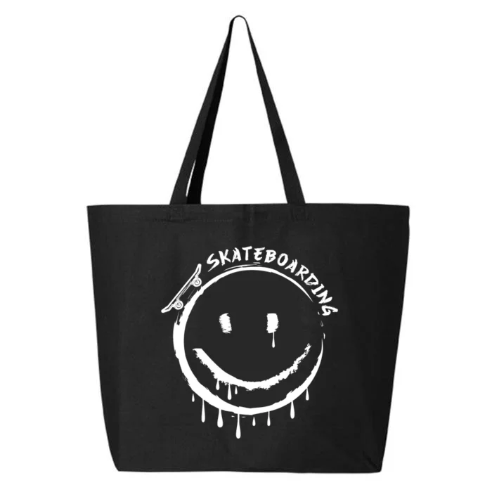 Skateboarding Graffiti Smile Face 25L Jumbo Tote