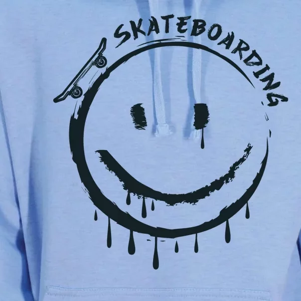 Skateboarding Graffiti Smile Face Unisex Surf Hoodie